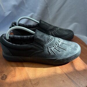 Ground Up Black Slip‎ On Shoe Marvel Black Panther Low Top Sneakers Men's 10